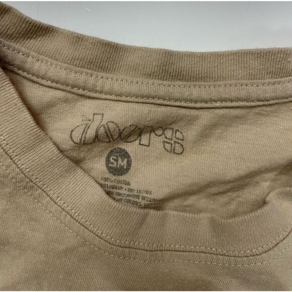 The Door Jim Morrison Graphic T-shirt Women Small Beige Short Sleeve Music - Picture 5 of 6